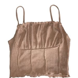 Shein Crop top, Size Small, Color beige